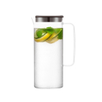 Brocca cilindrica di plastica da 1.2l con tappo colorato Melhor color marrone scuro
