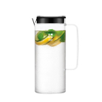 Brocca cilindrica di plastica da 1.2l con tappo colorato Melhor vista principale