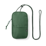 Borsello portacellulare con logo tracolla regolabile Expedition RPET color verde prima vista