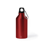 Borraccia in alluminio riciclato con logo 400ml Cruiser Recycled color rosso prima vista