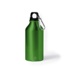 Borraccia in alluminio riciclato con logo 400ml Cruiser Recycled color verde prima vista