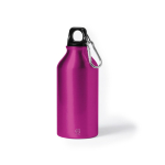 Borraccia in alluminio riciclato con logo 400ml Cruiser Recycled color fucsia prima vista