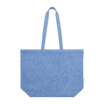 Shopper personalizzate in cotone riciclato 140 g/m2 Shop Recycled color blu prima vista