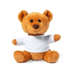 Orasacchiotto personalizzato peluche con t-shirt per stampa logo Kiddo color marrone prima vista