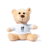 Orasacchiotto personalizzato peluche con t-shirt per stampa logo Kiddo vista area di stampa