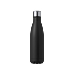 Borraccia in acciaio inox a doppia parete con tappo a vite da 550ml color nero