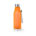 Bottiglia promozionale con finitura traslucida 600ml Iceberg RPET color arancione prima vista