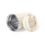 Bicchiere termico con logo con tappo antigoccia 350 ml seconda vista