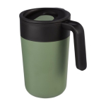 Tazza da asporto in metallo e plastica riciclata 400ml color verde