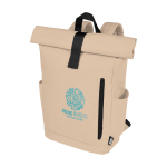 Zaino promozionale rollup colori assortiti con tasca pc 15,6'' vista con stampa in transfer