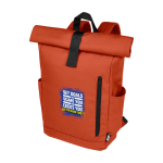 Zaino promozionale rollup colori assortiti con tasca pc 15,6'' vista con stampa in transfer