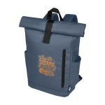 Zaino promozionale rollup colori assortiti con tasca pc 15,6'' vista con stampa in transfer