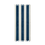 Telo mare elegante a righe cotone biologico 450 gr/m2 80x180cm Seaside color blu mare seconda vista