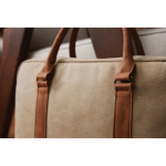 Borsa porta pc da lavoro ecologica tracolla removibile 16'' EcoJourney color beige vista ambiente 4