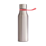 Borraccia in acciaio inox con cinturino colorato 550ml Sporty Strap color rosso