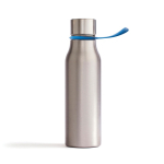 Borraccia termica in acciaio inox con tappo antigoccia e manico 450ml color blu