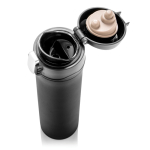 Thermos in acciaio inox RCS con tappo a pressione 450ml Eco Exclusive color nero sesta vista