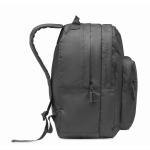 Zaini porta pc personalizzati da 15'' in poliestere RPET 300D color nero