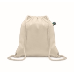 Zainetto in cotone equosolidale da 180 gr/m² Thin FairTrade color beige