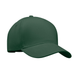 Cappello a 5 pannelli in twill pesante spazzolato di cotone 260 g/m² color verde scuro