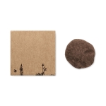 Kit per la coltivazione di fiori per api in scatola di cartone color beige