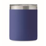 Tazza a doppia parete in acciaio inossidabile riciclato da 300ml color blu sesta vista