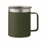Tazza a doppia parete in acciaio inossidabile riciclato da 300ml color verde scuro