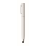 Penna touch screen con inchiostro blu e kit per pulire auricolari color bianco quinta vista