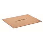 Tovaglietta in sughero rettangolare 40x30 cm dallo spessore di 3 mm color beige vista principale