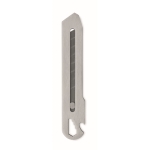 Taglierino multiuso in acciaio inox con 8 lame in acciaio al carbonio color argento opaco terza vista