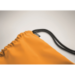 Zainetto a sacca in poliestere 300D RPET con piccola tasca laterale quinta vista fotografica