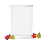 Pacchetto personalizzato di caramelle gommose natalizie alla frutta 10g color bianco seconda vista