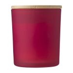 Candele profumate con logo da 280g Candlelight Large color bordò prima vista