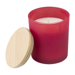 Candele profumate con logo da 280g Candlelight Large color bordò seconda vista