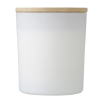 Candele profumate con logo da 280g Candlelight Large color bianco prima vista