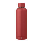 Borraccia termica in acciaio inox riciclato con logo da 500ml color bordò seconda vista