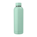 Borraccia termica in acciaio inox riciclato con logo da 500ml color verde pastello prima vista