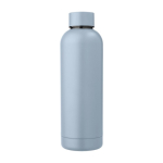 Borraccia termica in acciaio inox riciclato con logo da 500ml color azzurro pastello seconda vista