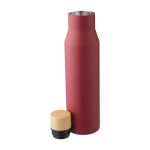 Borracce termiche personalizzate in acciaio da 500ml Contempo color bordò terza vista