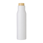 Borracce termiche personalizzate in acciaio da 500ml Contempo color bianco prima vista