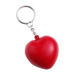 Portachiavi antistress personalizzato a forma di cuore rosso Lovelt color rosso prima vista