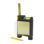 Metri pubblicitari multifunzione con livella e memo Multimeter 2M color nero terza vista