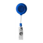Porta badge personalizzato allungabile in colori trasparenti color blu prima vista