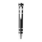 Ciacciavite promozionale a penna 8 punte colori vivaci Metalpen color nero prima vista