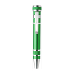 Ciacciavite promozionale a penna 8 punte colori vivaci Metalpen color verde chiaro  prima vista