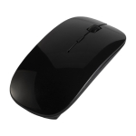 Mouse wireless antibatterico personalizzabile con stampa a colori color nero decima vista