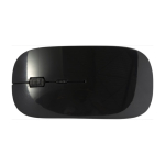 Mouse wireless antibatterico personalizzabile con stampa a colori color nero sesta vista