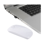 Mouse wireless antibatterico personalizzabile con stampa a colori color bianco