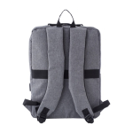 Zaino executive in poliestere per laptop con USB 15'' Activewear color grigio seconda vista