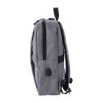 Zaino executive in poliestere per laptop con USB 15'' Activewear color grigio quarta vista